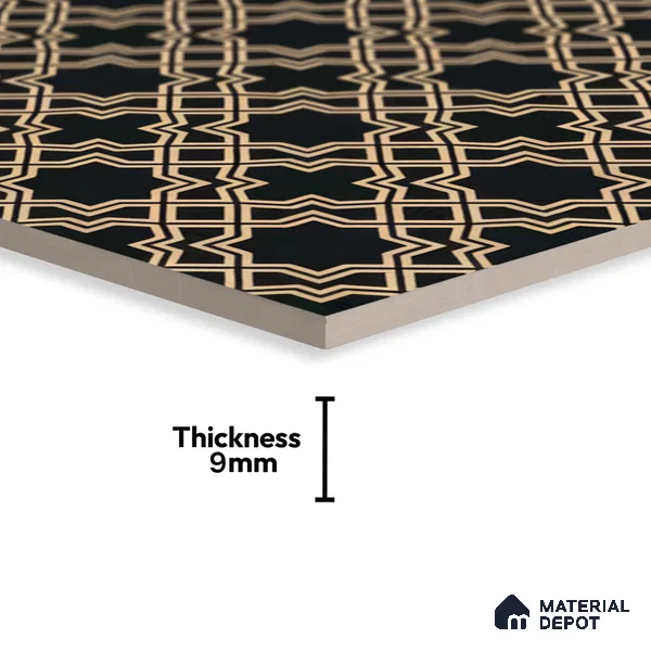 Moroccan Tile TL 05213 Zellige Vibrant Honeycomb Multi Colour 1 ft x 1 ft Vitrified Matte Finish - 9 mm | Suitable for Kitchen, Bathroom, Balcony Floor & Wall | Please Expect a Slight Variation of Pattern (Sample)