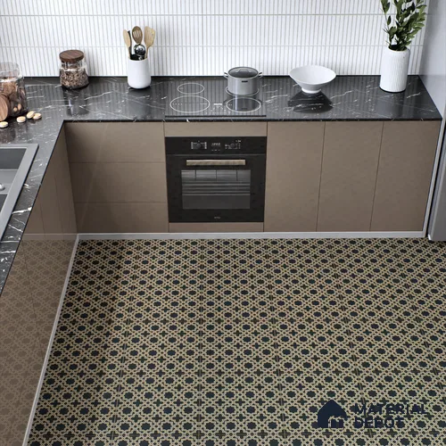 Moroccan Wall & Floor Tile TL 05213 Zellige Vibrant Honeycomb Multi Colour 1 ft x 1 ft Vitrified Matte Finish - 9 mm | Suitable for Kitchen, Bathroom, Dining Area | Please Expect a Slight Variation of Pattern