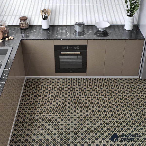 Moroccan Tile TL 05213 Zellige Vibrant Honeycomb Multi Colour 1 ft x 1 ft Vitrified Matte Finish - 9 mm | Suitable for Kitchen, Bathroom, Balcony Floor & Wall | Please Expect a Slight Variation of Pattern (Sample)