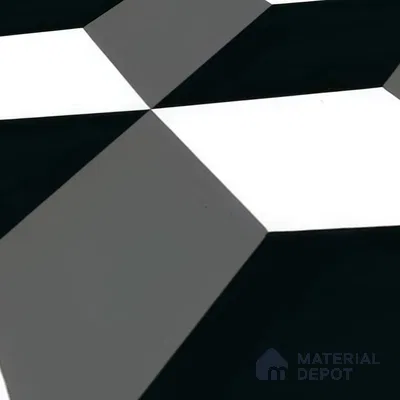 Moroccan Tile TL 05182 Zellige Shadow Sands Black 1 ft x 1 ft Vitrified Matte Finish - 9 mm | Suitable for Kitchen, Bathroom, Balcony Floor & Wall (Sample)