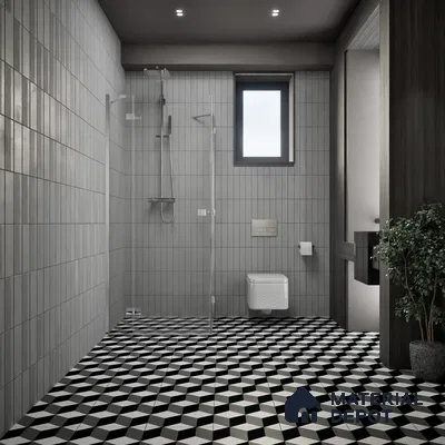 Moroccan Tile TL 05182 Zellige Shadow Sands Black 1 ft x 1 ft Vitrified Matte Finish - 9 mm | Suitable for Kitchen, Bathroom, Balcony Floor & Wall (Sample)