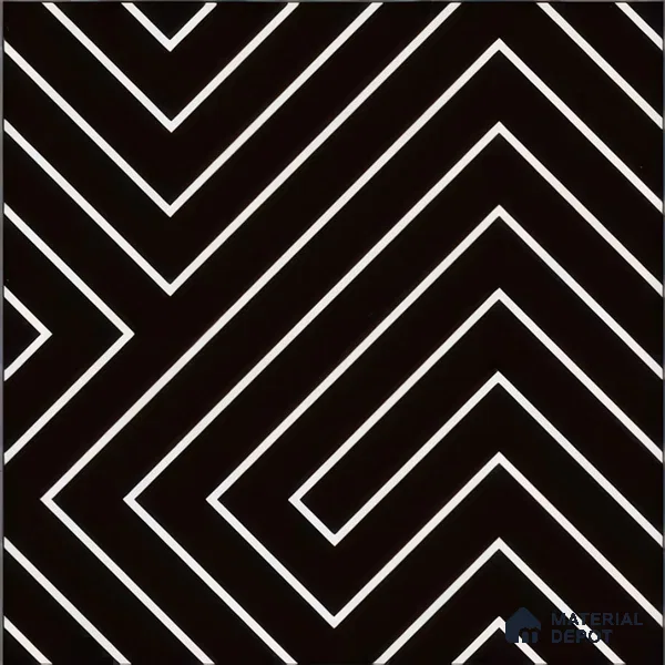 Moroccan Tile TL 05214 Zellige Stagger Lines Multi Colour 1 ft x 1 ft Vitrified Matte Finish - 9 mm | Suitable for Kitchen, Bathroom, Balcony Floor & Wall | Please Expect a Slight Variation of Pattern (Sample)