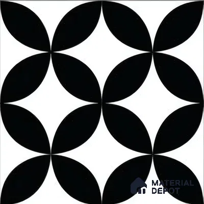Moroccan Tile TL 05215 Zellige Ebony Oasis Multi Colour 1 ft x 1 ft Vitrified Matte Finish - 9 mm | Suitable for Kitchen, Bathroom, Balcony Floor & Wall | Please Expect a Slight Variation of Pattern (Sample)