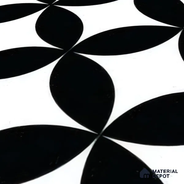 Moroccan Tile TL 05215 Zellige Ebony Oasis Multi Colour 1 ft x 1 ft Vitrified Matte Finish - 9 mm | Suitable for Kitchen, Bathroom, Balcony Floor & Wall | Please Expect a Slight Variation of Pattern (Sample)