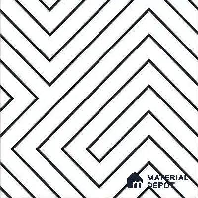 Moroccan Tile TL 05186 Zellige Puzzle Lines Multi Colour 1 ft x 1 ft Vitrified Matte Finish - 9 mm | Suitable for Kitchen, Bathroom, Balcony Floor & Wall | Please Expect a Slight Variation of Pattern
