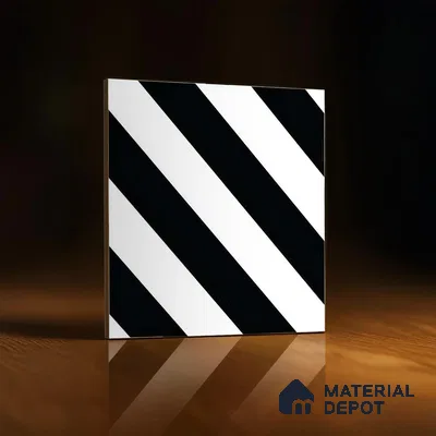 Moroccan Wall & Floor Tile TL 05187 Zellige Linear Zebra Multi Colour 1 ft x 1 ft Porcelain Matte Finish - 9 mm | Suitable for Kitchen, Bathroom, Entryway | Please Expect a Slight Variation of Pattern