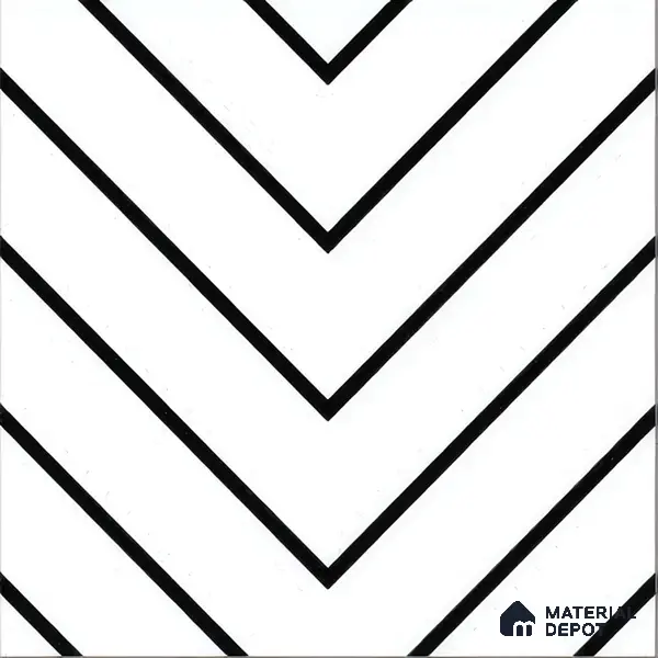 Moroccan Tile TL 05189 Zellige Wave Lines Multi Colour 1 ft x 1 ft Vitrified Matte Finish - 9 mm | Suitable for Kitchen, Bathroom, Balcony Floor & Wall | Please Expect a Slight Variation of Pattern