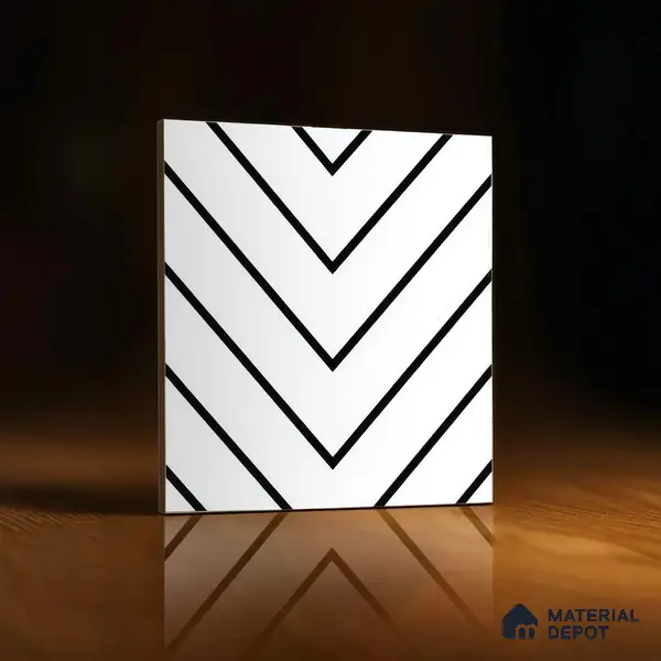 Moroccan Tile TL 05189 Zellige Wave Lines Multi Colour 1 ft x 1 ft Vitrified Matte Finish - 9 mm | Suitable for Kitchen, Bathroom, Balcony Floor & Wall | Please Expect a Slight Variation of Pattern