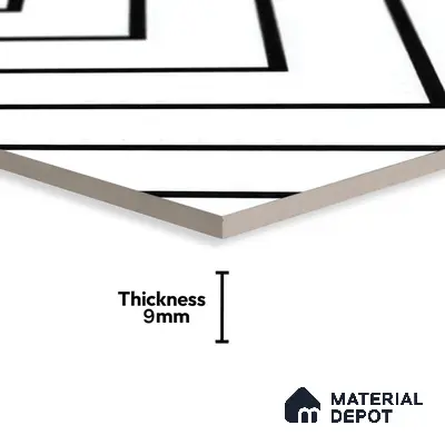 Moroccan Tile TL 05189 Zellige Wave Lines Multi Colour 1 ft x 1 ft Vitrified Matte Finish - 9 mm | Suitable for Kitchen, Bathroom, Balcony Floor & Wall | Please Expect a Slight Variation of Pattern