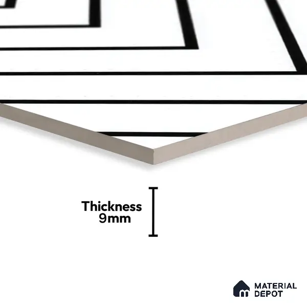 Moroccan Tile TL 05189 Zellige Wave Lines Multi Colour 1 ft x 1 ft Vitrified Matte Finish - 9 mm | Suitable for Kitchen, Bathroom, Balcony Floor & Wall | Please Expect a Slight Variation of Pattern