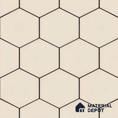Moroccan Tile TL 05190 Zellige Honeycomb Beige Brown 1 ft x 1 ft Vitrified Matte Finish - 9 mm | Suitable for Kitchen, Bathroom, Balcony Floor & Wall | Please Expect a Slight Variation of Pattern (Sample)