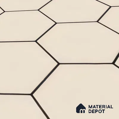 Moroccan Tile TL 05190 Zellige Honeycomb Beige Brown 1 ft x 1 ft Vitrified Matte Finish - 9 mm | Suitable for Kitchen, Bathroom, Balcony Floor & Wall | Please Expect a Slight Variation of Pattern (Sample)