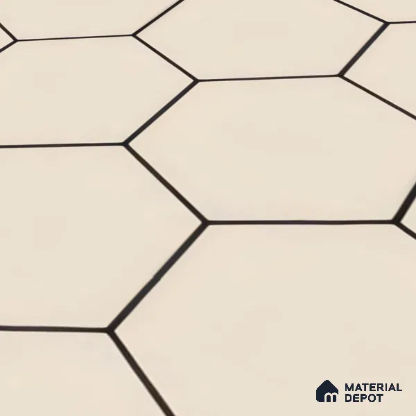 Moroccan Tile TL 05190 Zellige Honeycomb Beige Brown 1 ft x 1 ft Vitrified Matte Finish - 9 mm | Suitable for Kitchen, Bathroom, Balcony Floor & Wall | Please Expect a Slight Variation of Pattern (Sample)
