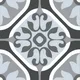 Moroccan Wall & Floor Tile TL 05191 Zellige Floral Grey Multi Colour 1 ft x 1 ft Vitrified Matte Finish - 9 mm | Suitable for Kitchen, Bathroom, Balcony | Please Expect a Slight Variation of Pattern | Image 05