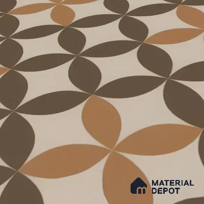 Moroccan Tile TL 05192 B Zellige Brown Olympia Multi Colour 1 ft x 1 ft Vitrified Matte Finish - 9 mm | Suitable for Kitchen, Bathroom, Balcony Floor & Wall | Please Expect a Slight Variation of Pattern (Sample)