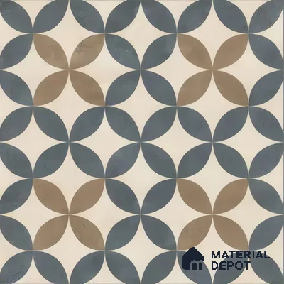 Moroccan Tile TL 05192 Zellige Beige Olympia Multi Colour 1 ft x 1 ft Vitrified Matte Finish - 9 mm | Suitable for Kitchen, Bathroom, Balcony Floor & Wall | Please Expect a Slight Variation of Pattern