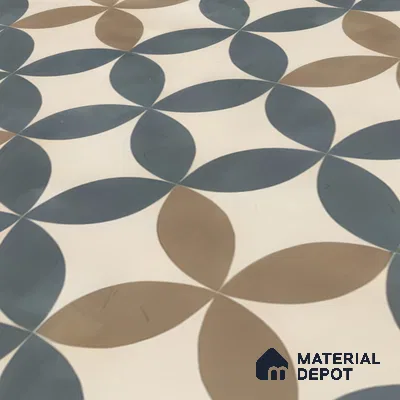 Moroccan Tile TL 05192 Zellige Beige Olympia Multi Colour 1 ft x 1 ft Vitrified Matte Finish - 9 mm | Suitable for Kitchen, Bathroom, Balcony Floor & Wall | Please Expect a Slight Variation of Pattern