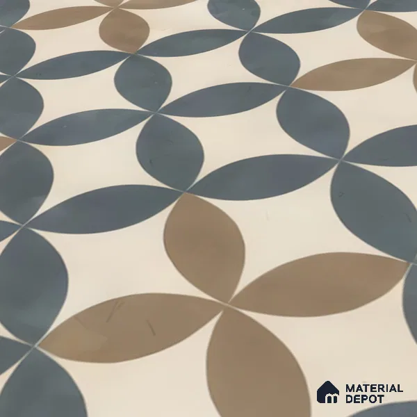 Moroccan Tile TL 05192 Zellige Beige Olympia Multi Colour 1 ft x 1 ft Vitrified Matte Finish - 9 mm | Suitable for Kitchen, Bathroom, Balcony Floor & Wall | Please Expect a Slight Variation of Pattern