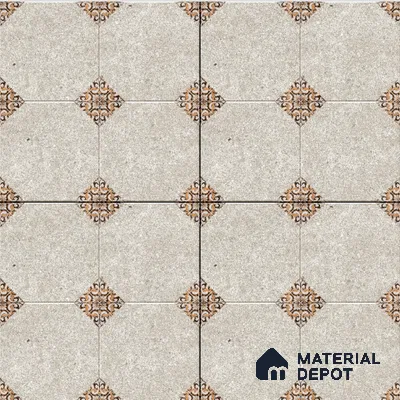 Moroccan Floor Tile TL 04784 B Earthen Slate Hexa Creamy White 16 x 16 inch Vitrified Anti Skid Matte Finish - 12 mm | Suitable for Parking, Terrace, Balcony, Courtyard | Pattern Alignment May Vary | 2-3 mm Spacer is Mandatory (Sample)