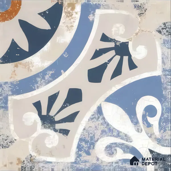 Moroccan Tile TL 04801 Zellige Rustic Tulsa Multi Colour 1 ft x 1 ft Vitrified Matte Finish - 11 mm | Suitable for Kitchen, Bathroom, Balcony Floor & Wall | Please Expect a Slight Variation of Pattern (Sample)