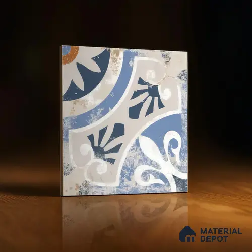Moroccan Tile TL 04801 Zellige Rustic Tulsa Multi Colour 1 ft x 1 ft Vitrified Matte Finish - 11 mm | Suitable for Kitchen, Bathroom, Balcony Floor & Wall | Please Expect a Slight Variation of Pattern