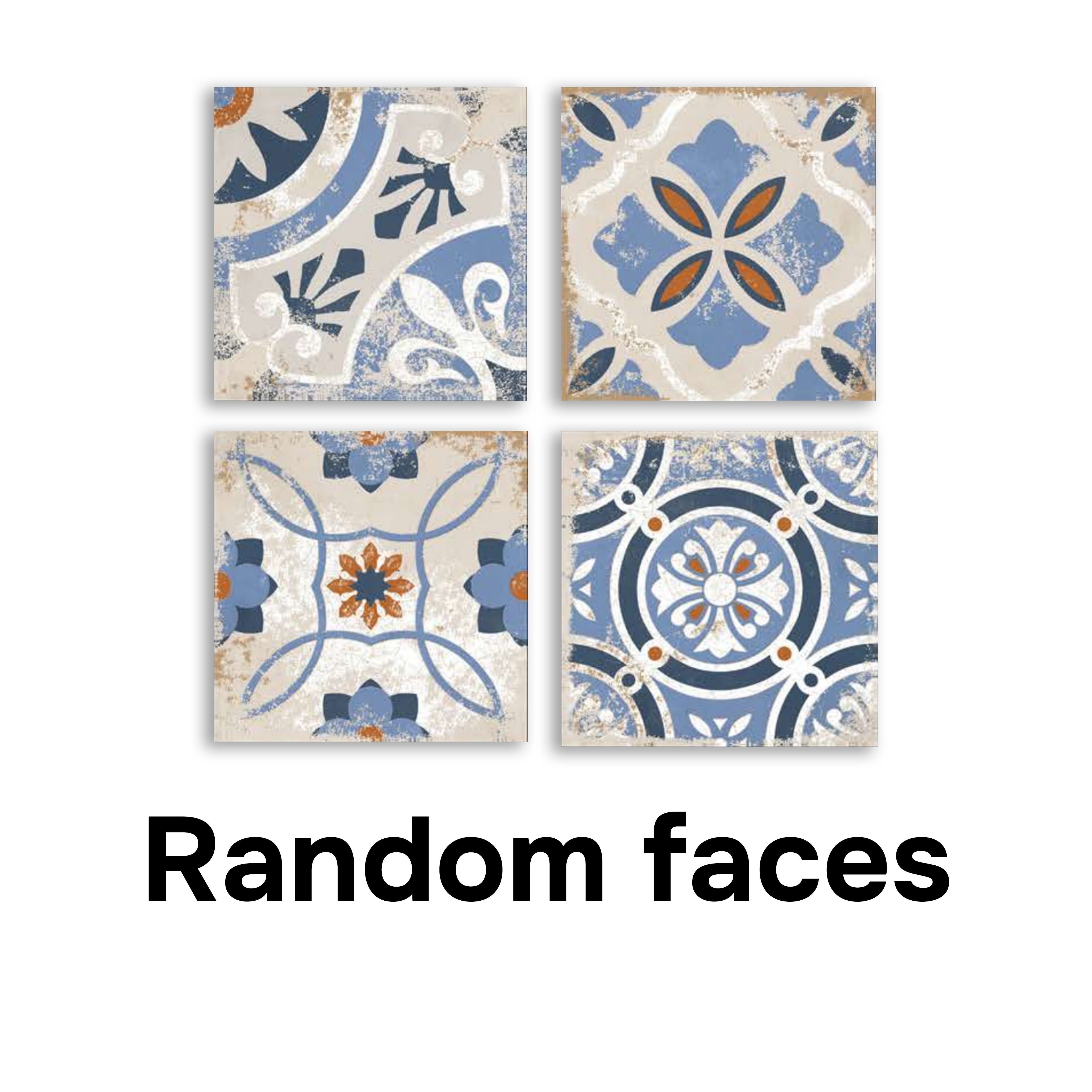Moroccan Tile TL 04801 Zellige Rustic Tulsa Multi Colour 1 ft x 1 ft Vitrified Matte Finish - 11 mm | Suitable for Kitchen, Bathroom, Balcony Floor & Wall | Please Expect a Slight Variation of Pattern (Sample)
