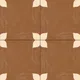 Moroccan Wall & Floor Athangudi Tile TL 05859 B Zellige Terracotta Floral Brown 1 ft x 1 ft Vitrified Matte Finish - 9 mm | Suitable for Bathroom, Kitchen, Balcony | Please Expect a Slight Variation of Pattern | Image 06