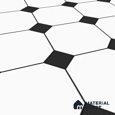Moroccan Look Floor & Wall Tile TL 06020 Prism Octo 2 ft x 2 ft Rustic Carving Matte Finish Vitrified Tile - 9 mm |  Suitable For Living Room, Bedroom, Bathroom, Kitchen & Dining | Please Expect a Slight Variation of Pattern