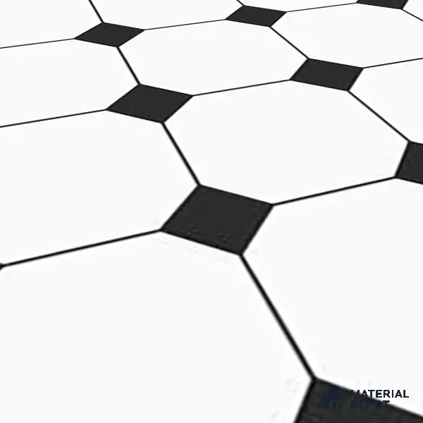 Moroccan Look Floor & Wall Tile TL 06020 Prism Octo 2 ft x 2 ft Rustic Carving Matte Finish Vitrified Tile - 9 mm |  Suitable For Living Room, Bedroom, Bathroom, Kitchen & Dining | Please Expect a Slight Variation of Pattern