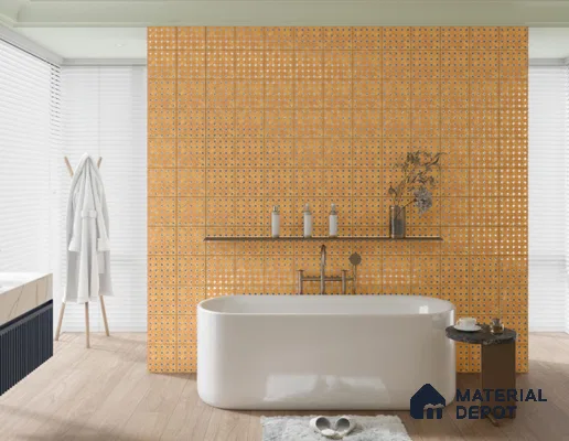 Moroccan Wall & Floor Tile TL 06076 Honey Mosaic 200 x 200 mm Vitrified Glue Matte Finish - 9 mm | Ideal For Living Room, Bathroom, Kitchen | 2 mm Spacer is Mandatory | Please Expect a Slight Variation of Pattern