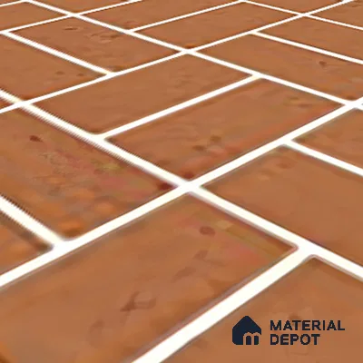 Moroccan Wall & Floor Tile TL 06078 Motif Brown 200 x 200 mm Vitrified Glue Matte Finish - 9 mm | Suitable For Kitchen, Bathroom, Balcony | 2 mm Spacer is Mandatory | Please Expect a Slight Variation of Pattern