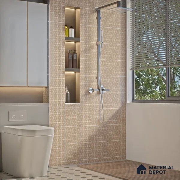 Moroccan Wall & Floor Tile TL 06079 Orient Pine 200 x 200 mm Vitrified Glue Matte Finish - 9 mm | Suitable For Kitchen, Bathroom, Balcony | 2 mm Spacer is Mandatory | Please Expect a Slight Variation of Pattern