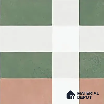Moroccan Wall & Floor Tile TL 06050 Floral 200 x 200 mm Vitrified Matte Finish - 9 mm | Ideal For Living Room, Bathroom, Kitchen | 2 mm Spacer is Mandatory | Please Expect a Slight Variation of Pattern (Sample)