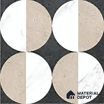 Moroccan Wall & Floor Tile TL 06053 Gemini Moon 200 x 200 mm Vitrified Matte Finish - 9 mm | Ideal For Living Room, Bathroom, Kitchen | 2 mm Spacer is Mandatory | Please Expect a Slight Variation of Pattern