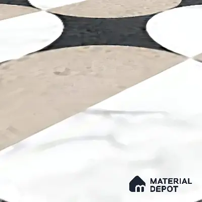 Moroccan Wall & Floor Tile TL 06053 Gemini Moon 200 x 200 mm Vitrified Matte Finish - 9 mm | Ideal For Living Room, Bathroom, Kitchen | 2 mm Spacer is Mandatory | Please Expect a Slight Variation of Pattern