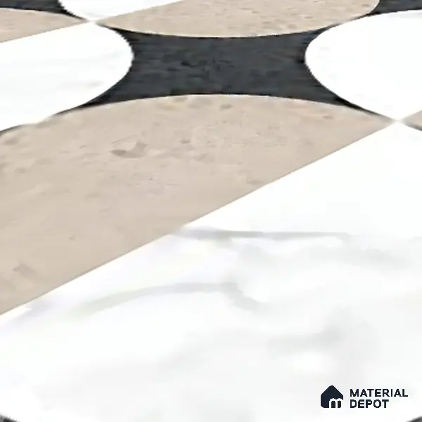 Moroccan Wall & Floor Tile TL 06053 Gemini Moon 200 x 200 mm Vitrified Matte Finish - 9 mm | Ideal For Living Room, Bathroom, Kitchen | 2 mm Spacer is Mandatory | Please Expect a Slight Variation of Pattern