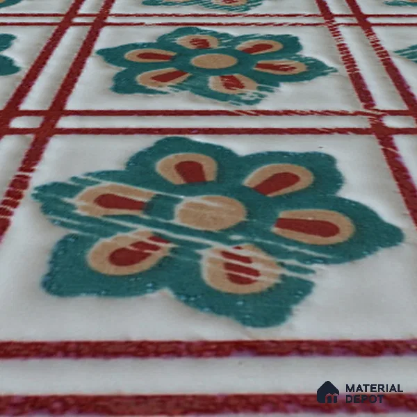 Moroccan Wall & Floor Handmade Tile TL 05882 Boho Grace 96 mm x 96 mm Vitrified - 9 mm | Random Mix Patterns | Suitable For Living Room, Bedroom, Kitchen