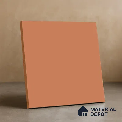 Subway Floor & Wall Tile TL 05981 B Plain Brown 200 x 200 mm Full Body Vitrified Matte Finish - 9 mm | Ideal For Bathroom, Kitchen, Dining Areas | 2 mm Spacer is Mandatory | Please Expect a Slight Variation of Pattern