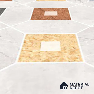 Moroccan Wall & Floor Tile TL 05981 Gamma 200 x 200 mm Vitrified Glue Matte Finish - 9 mm | Ideal For Bathroom, Kitchen, Dining Areas | 2 mm Spacer is Mandatory | Please Expect a Slight Variation of Pattern (Sample)
