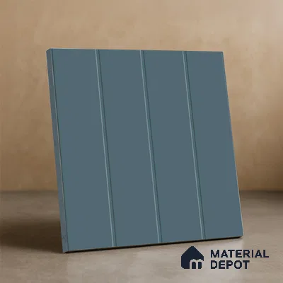 Subway Floor & Wall Tile TL 05982 C Strap Slate Blue Punch 200 x 200 mm Full Body Vitrified Punch Matte Finish - 9 mm | Ideal For Bathroom, Kitchen, Dining Areas | 2 mm Spacer is Mandatory | Please Expect a Slight Variation of Pattern (Sample)