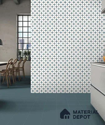 Moroccan Wall & Floor Tile TL 05982 Gemini 200 x 200 mm Vitrified Full Body Glue Matte Finish - 9 mm | Ideal For Bathroom, Kitchen, Dining Areas | 2 mm Spacer is Mandatory | Please Expect a Slight Variation of Pattern