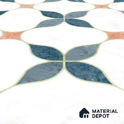 Moroccan Wall & Floor Tile TL 05982 Gemini 200 x 200 mm Vitrified Full Body Glue Matte Finish - 9 mm | Ideal For Bathroom, Kitchen, Dining Areas | 2 mm Spacer is Mandatory | Please Expect a Slight Variation of Pattern
