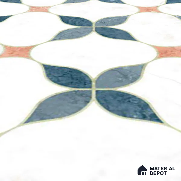 Moroccan Wall & Floor Tile TL 05982 Gemini 200 x 200 mm Vitrified Full Body Glue Matte Finish - 9 mm | Ideal For Bathroom, Kitchen, Dining Areas | 2 mm Spacer is Mandatory | Please Expect a Slight Variation of Pattern