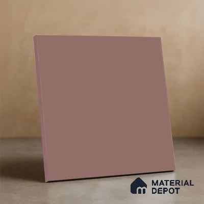 Subway Floor & Wall Tile TL 05983 B Plain Cranberry 200 x 200 mm Full Body Vitrified Matte Finish - 9 mm | Ideal For Bathroom, Kitchen, Dining Areas | 2 mm Spacer is Mandatory | Please Expect a Slight Variation of Pattern (Sample)