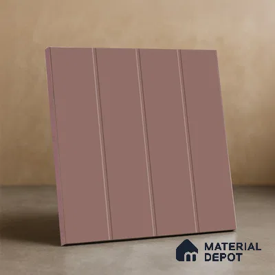 Subway Floor & Wall Tile TL 05983 C Strap Cranberry Punch 200 x 200 mm Full Body Vitrified Punch Matte Finish - 9 mm | Ideal For Bathroom, Kitchen, Dining Areas | 2 mm Spacer is Mandatory | Please Expect a Slight Variation of Pattern (Sample)