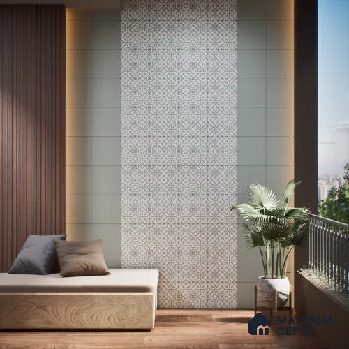 Moroccan Wall & Floor Tile TL 05984 Glide 200 x 200 mm Vitrified Full Body Glue Matte Finish - 9 mm | Ideal For Bathroom, Kitchen, Dining Areas | 2 mm Spacer is Mandatory | Please Expect a Slight Variation of Pattern