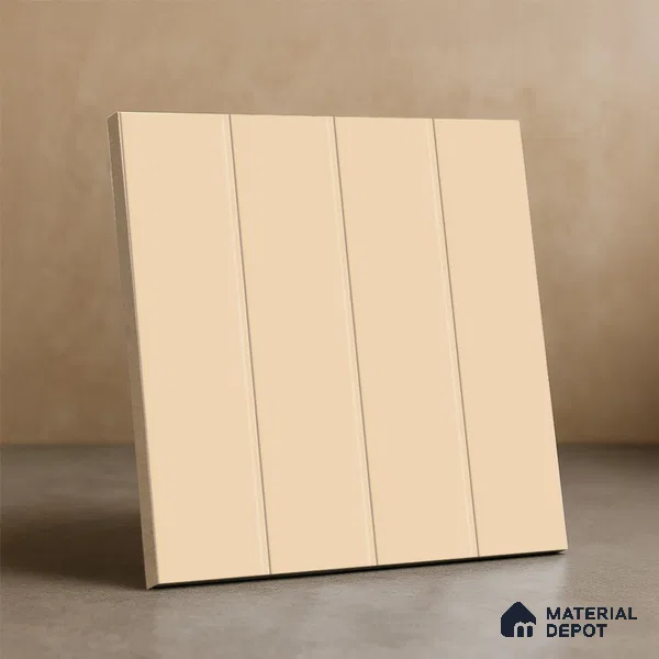 Subway Floor & Wall Tile TL 05985 C Strap Ochre Punch 200 x 200 mm Full Body Vitrified Punch Matte Finish - 9 mm | Ideal For Bathroom, Kitchen, Dining Areas | 2 mm Spacer is Mandatory | Please Expect a Slight Variation of Pattern (Sample)