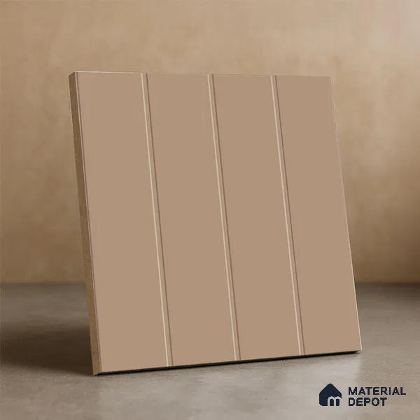 Subway Floor & Wall Tile TL 05986 C Strap Linen Punch 200 x 200 mm Full Body Vitrified Punch Matte Finish - 9 mm | Ideal For Bathroom, Kitchen, Dining Areas | 2 mm Spacer is Mandatory | Please Expect a Slight Variation of Pattern (Sample)