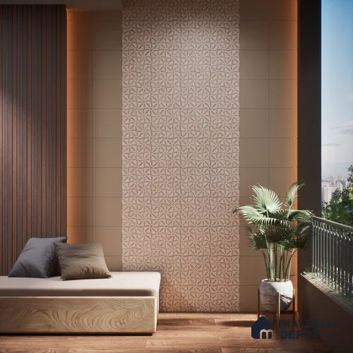 Moroccan Wall & Floor Tile TL 05986 Star Flower 200 x 200 mm Vitrified Glue Matte Finish - 9 mm | Ideal For Bathroom, Kitchen, Dining Areas | Please Expect a Slight Variation of Pattern