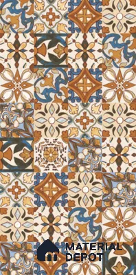 Moroccan Wall Tile TL 06120 Royal Jaisalmer Decor 4 ft x 2 ft Vitrified Matte Finish - 9 mm | Suitable For Living Room, Bedroom, Bathroom, Kitchen (Sample)